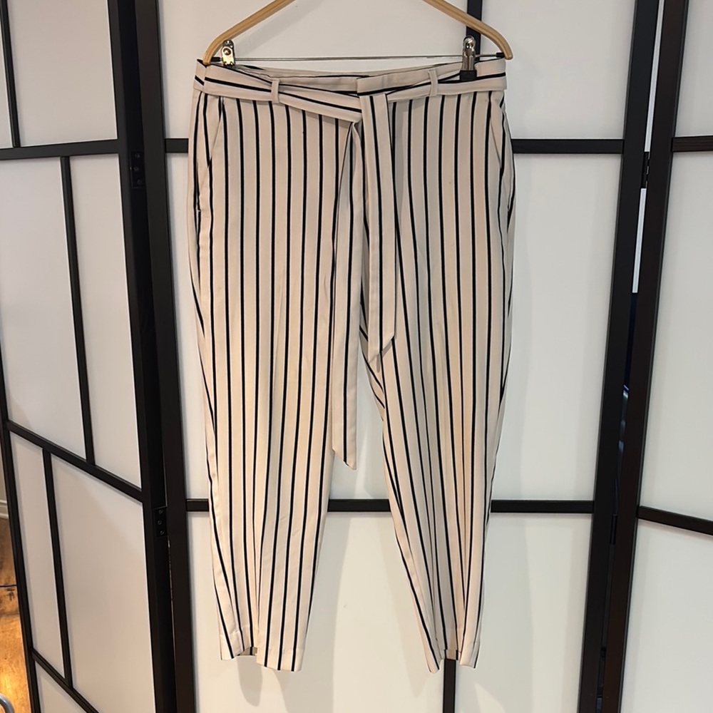51. Striped Banana Republic Cropped Pants